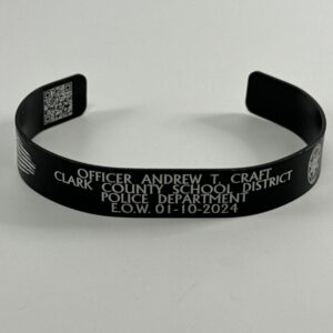 Bracelet - Officer Andrew Craft (Black) CCSDPD