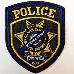 CCSD PD OFFICER A. CRAFT Patch