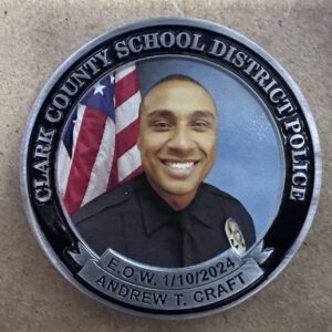 CCSD PD OFFICER A. CRAFT Coin