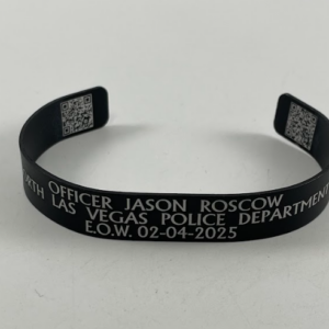 Bracelet - Officer JASON ROSCOW (Black) NLVPD