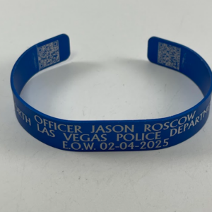 Bracelet - Officer JASON ROSCOW (Blue) NLVPD